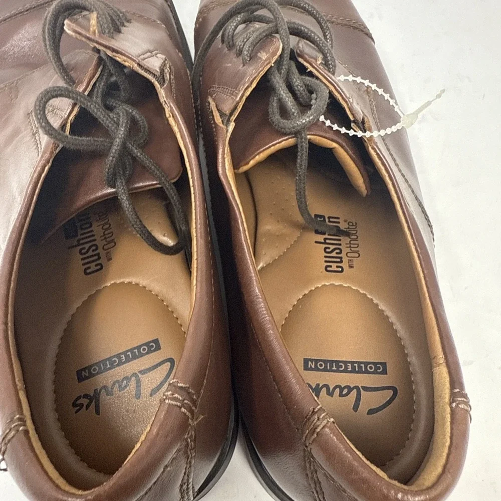 Clarks Tilden Walk Men's Size 8M Brown Leather Business Oxford Dress Shoes 15770